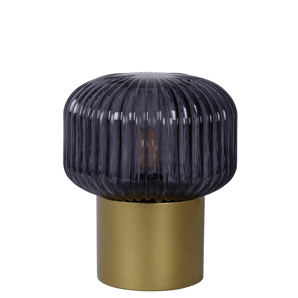 Lucide TafellampJany goud met smoke glas - 78595/01/02